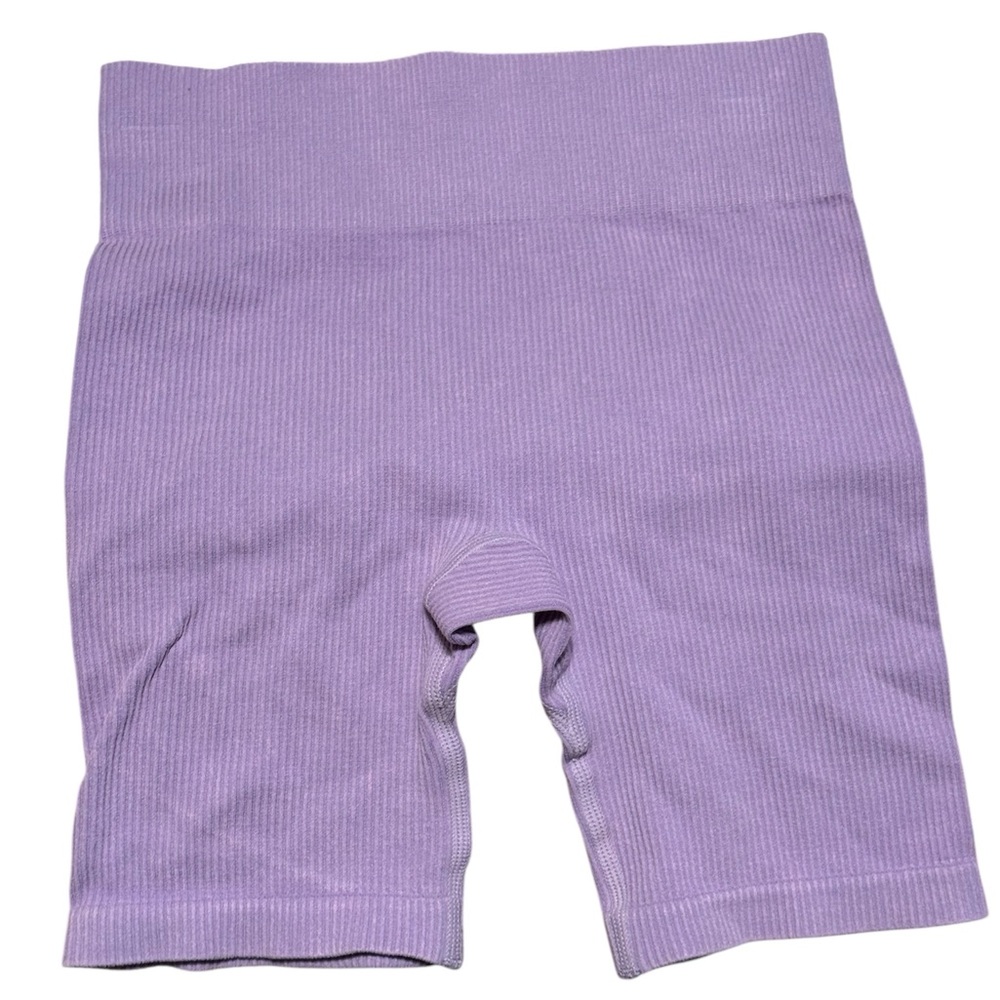 Grayson Threads Seamless Ribbed Lavender Bike Shorts